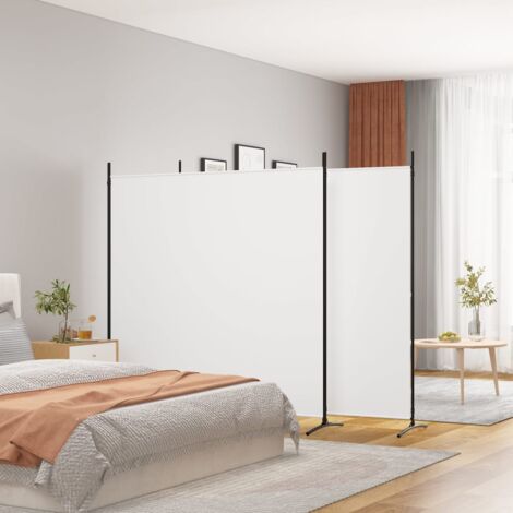 Paravento Divisorio a 3 Pannelli ,Separé per interni ed esterni bianco 525x180 cm in Tessuto ITD64234 (1/5)