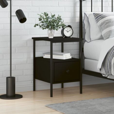vidaXL Comodino Rovere Marrone in Legno Multistrato
