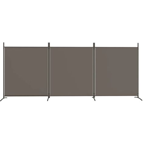 Paravento A 3 Pannelli | Divisorio | Separé Da Interno Antracite 525x180 Cm In Tessuto Cfw65157 90583633 Paravento A 3 Pannelli | Divisorio | Separé Da Interno Antracite 525x180 Cm In Tessuto Cfw65157 90583633