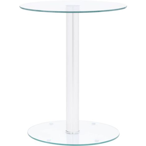 Tavolino,Tavolo Console da Salotto,Tavolino Caffè Trasparente 40 cm in Vetro Temperato -BN66127 (1/5)