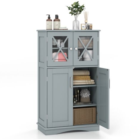 Armadietto Portaoggetti Multimediale VEVOR 4 Livelli Regolabili 576 CD Espresso 93412245