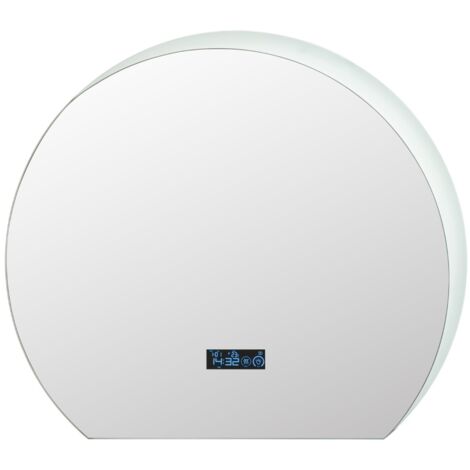 Specchio da bagno con aspetto di luce a mezzaluna luci LED regolabile a 3 colori, Specchio da parete decorativo (1/5)