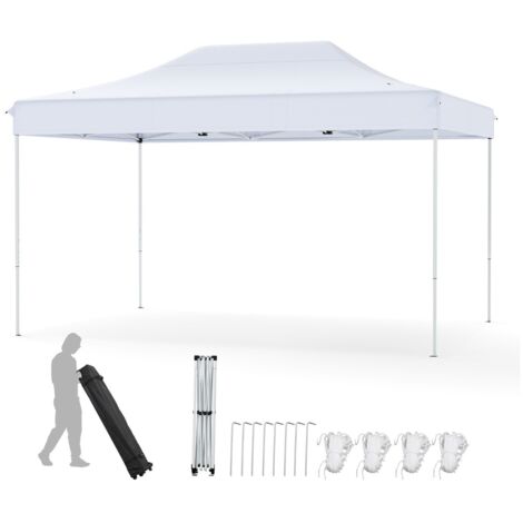 Tenda Da Esterno ZENY 3x3 Pop Up Istantanea: Riparo Da Sole E Pioggia Con Borsa A Rotelle - 2