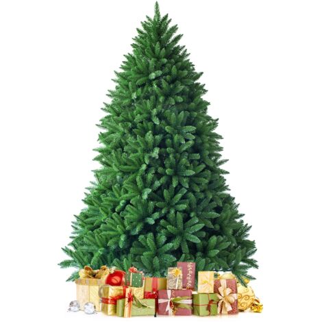 Albero di Natale 180cm con 1250 rami in PVC Abete artificiale con cerniere e base metallica (1/5)