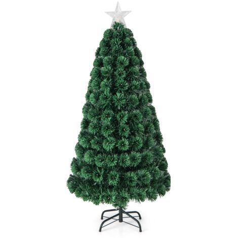 Albero di Natale 150cm con luci LED stella luminosa e 8 modalità di illuminazione (1/5)