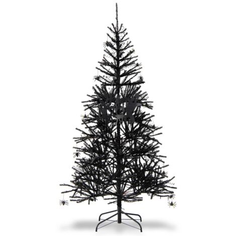 Albero artificiale di Halloween inclinato pre-illuminato 183cm con 250 luci LED (1/5)