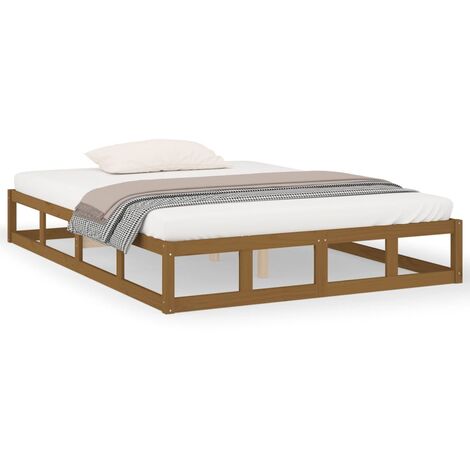 Giroletto Struttura Letto - Letto per adulti Miele 120x190 cm 4FT Small  Double in Legno Massello BV508261 