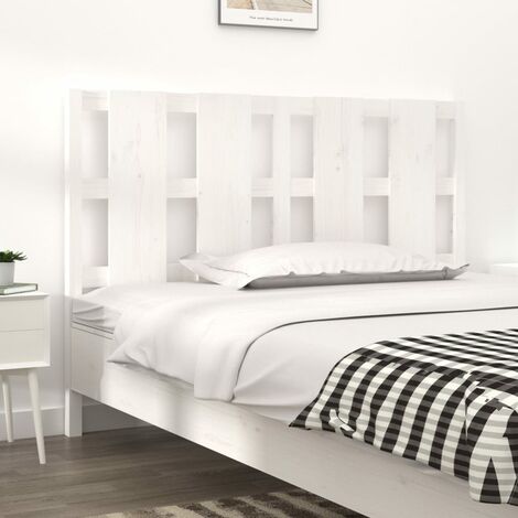 Testiera letto ecopelle bianco 45x70 cm