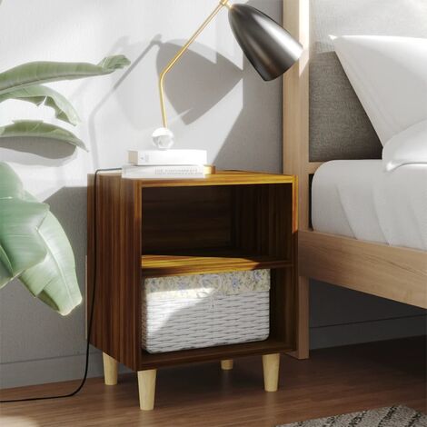 Dripex Comodino 2 Ripiani In Bambù - Tavolino Da Divano Multiuso Per Soggiorno E Camera Da Letto - Mobiletto Pratico E Salvaspazio 40x30x50 Cm - 3