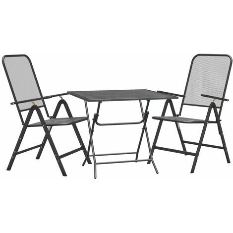 Set Tavolo e Sedie da Giardino 3 pz - Salotti da giardino Rete