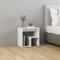 Comodino Mobiletto Moderno,Comodino da Camera,Comodino Bianco 40x30x40 cm Legno Ingegnerizzato -BN81473
