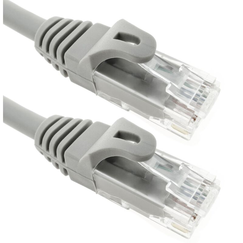 CableMarkt - Cavo di rete Cat 6A UTP RJ45 20 m in grigio