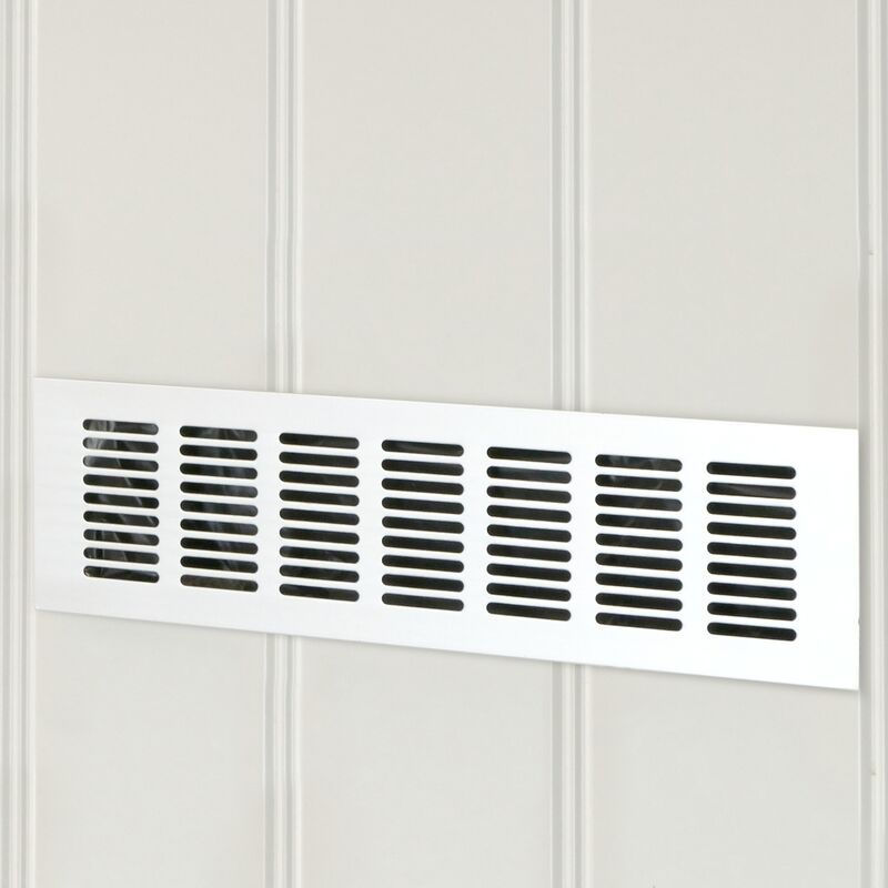 PrixPrime - Griglia di ventilazione in alluminio per zoccolo 200 x 80 mm