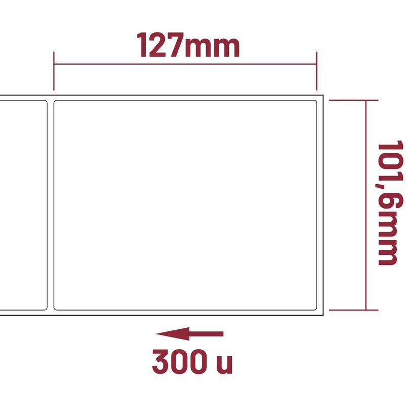 CableMarkt - Etichette adesive bianche A4 per stampante 63,5 x 33