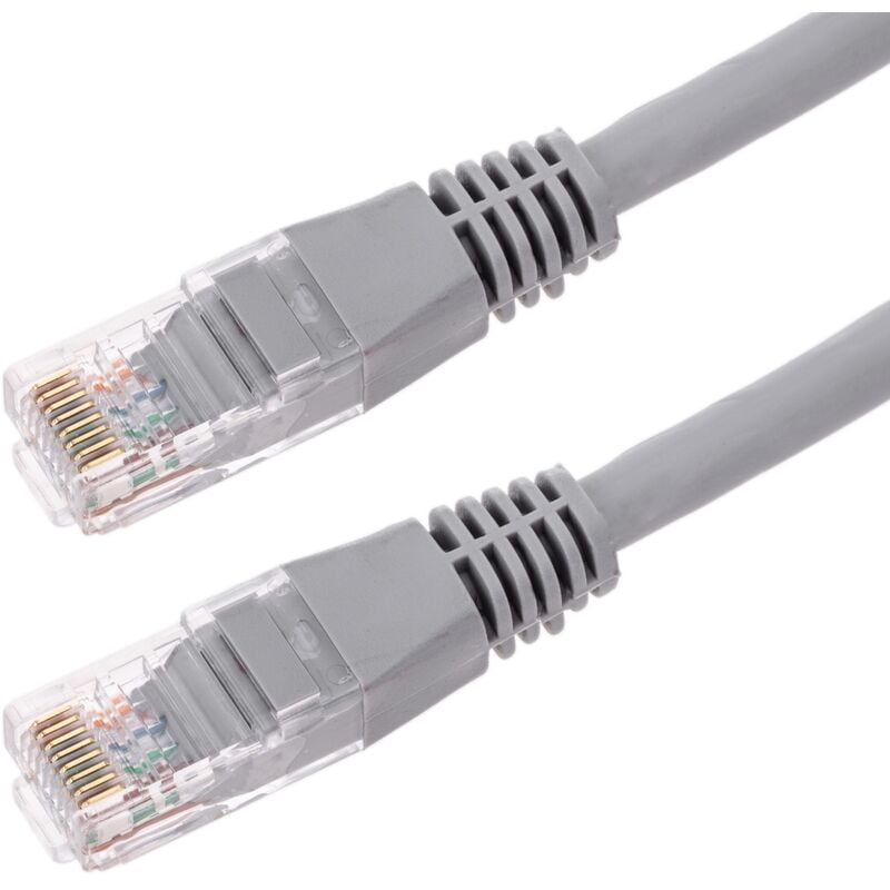 CableMarkt - LSHF Cavo di Rete UTP con Connettore RJ45 Cat. 6 grigio 10 m