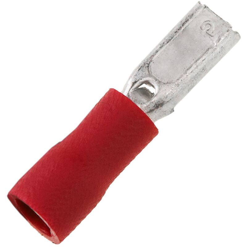 CableMarkt - Faston Terminale femmina rosso 2,8 mm (100 pezzi)