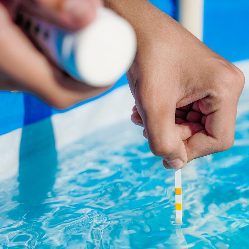 Strisce reattive per piscine e spa, test di qualità dell'acqua 5