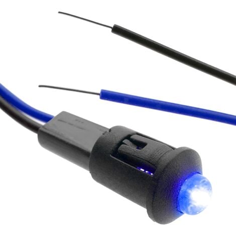 CableMarkt - Spia LED blu 220VAC da 8 mm