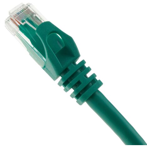 CableMarkt - Cavo Ethernet UTP 24 AWG con connettore RJ45 di Cat 6A di  colore verde di