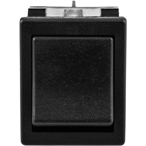 Interruttore A Bilanciere Nero 4 Pin - 6A 250VAC - 24x21 Mm Per Fissaggio A Scatto