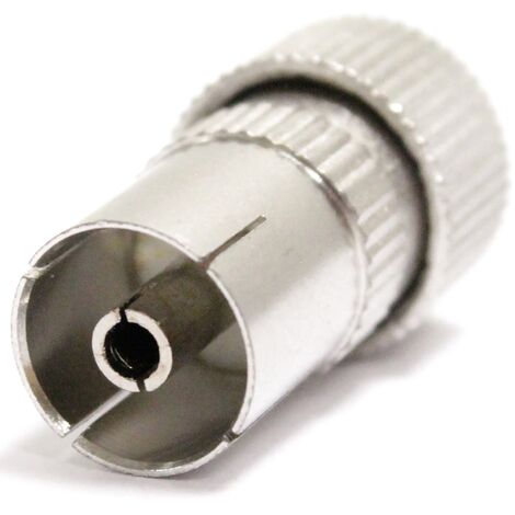 Connettore Antenna TV Angolato Femmina In Plastica - Foto 2