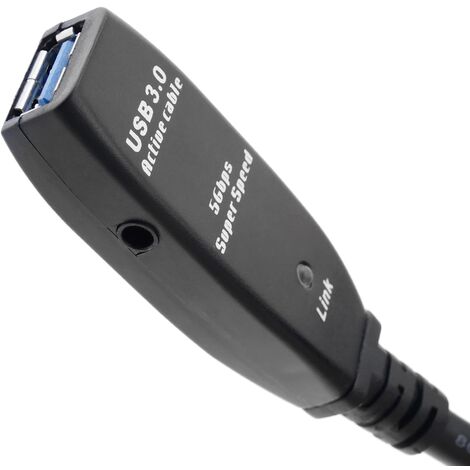 CableMarkt - Cavo di prolunga USB 3.0 con connettore maschio di tipo A a  connettore femmina di