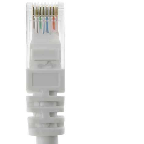CableMarkt - Cavo Ethernet UTP con connettore RJ45 di Cat 6A di colore  bianco di 1 m