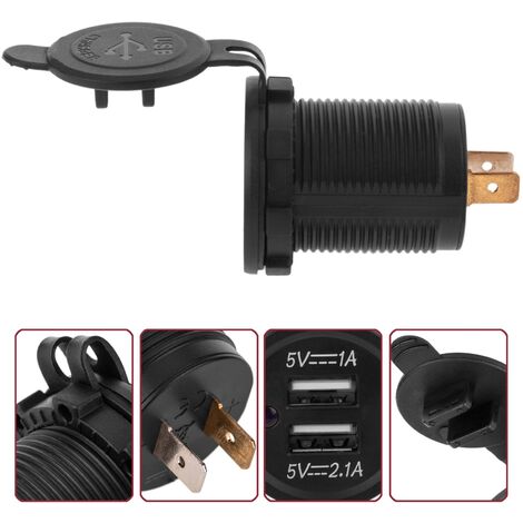 Alimentatore caricabatterie USB da auto 12v 5volts 500mA, uso in