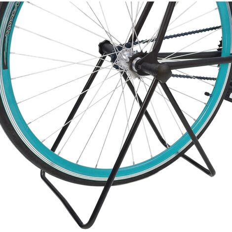 Portabici Universale Per Mountain Bike Supporto Bicicletta Da Pavimento Universale - Regolabile Per Pneumatici 30-80 Mm - Interno/Esterno Supporto Ruota Bici
