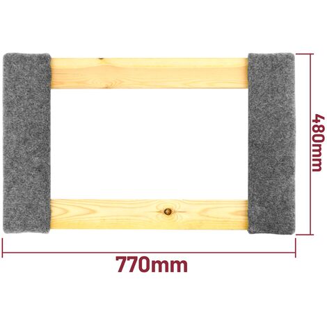 PrixPrime - Pedana imbottita in legno con ruote 77 x 48 cm