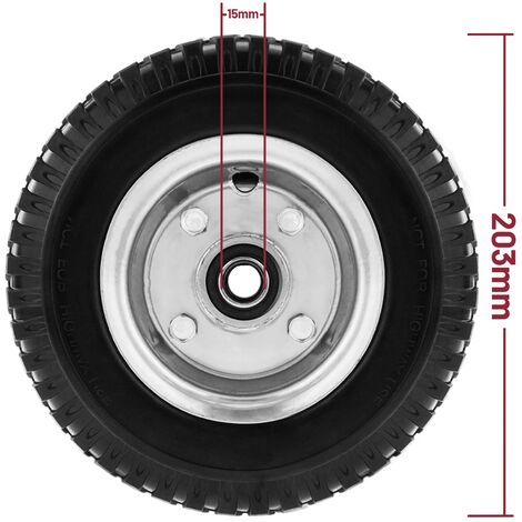 Ruota piena per carriola 8x2,5” e 70Kg