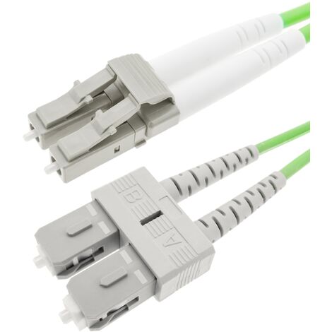 CableMarkt - Cavo fibra ottica duplex multimodale OM5 50µm/125µm LC/PC - SC/ PC 100Gb di 20