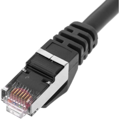 Cavo di Rete FTP con Connettore RJ45 Cat. 6A Nero 25 cm