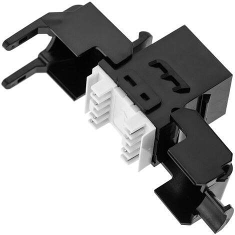 Adattatore Frutto RJ45 Cat.5 UTP Femmina - Femmina non schermato Keystone  Nero