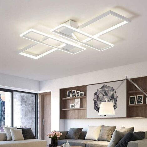 Lampe LED en bois pour salle à manger plafonnier LED aspect bois  rectangulaire, MDF graphite opale moderne, 1x LED 36W 2250Lm 3000K, HxLxP  6,5x120x30cm