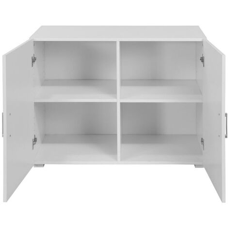 ARMOIRE BLANCHE À DEUX PORTES