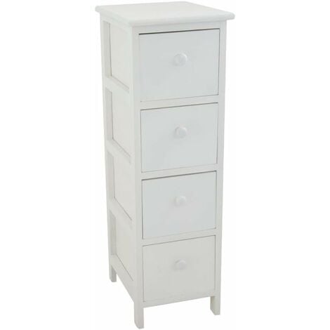 Petite commode 4 tiroirs en bois