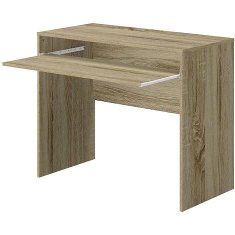 BUREAU EN CHÊNE AVEC PLATEAU EXTENSIBLE
