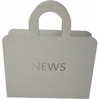 PORTE-REVUES 'NEWS' BLANC