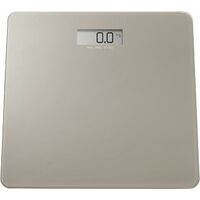 PÈSE-PERSONNE AVEC AFFICHAGE LCD CAPACITÉ MAX. 150KG BASE EN VERRE GRIS COLOMBE