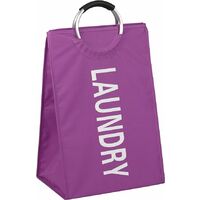 PANIER À LINGE LAUNDRY EN POLYESTER PRUNE