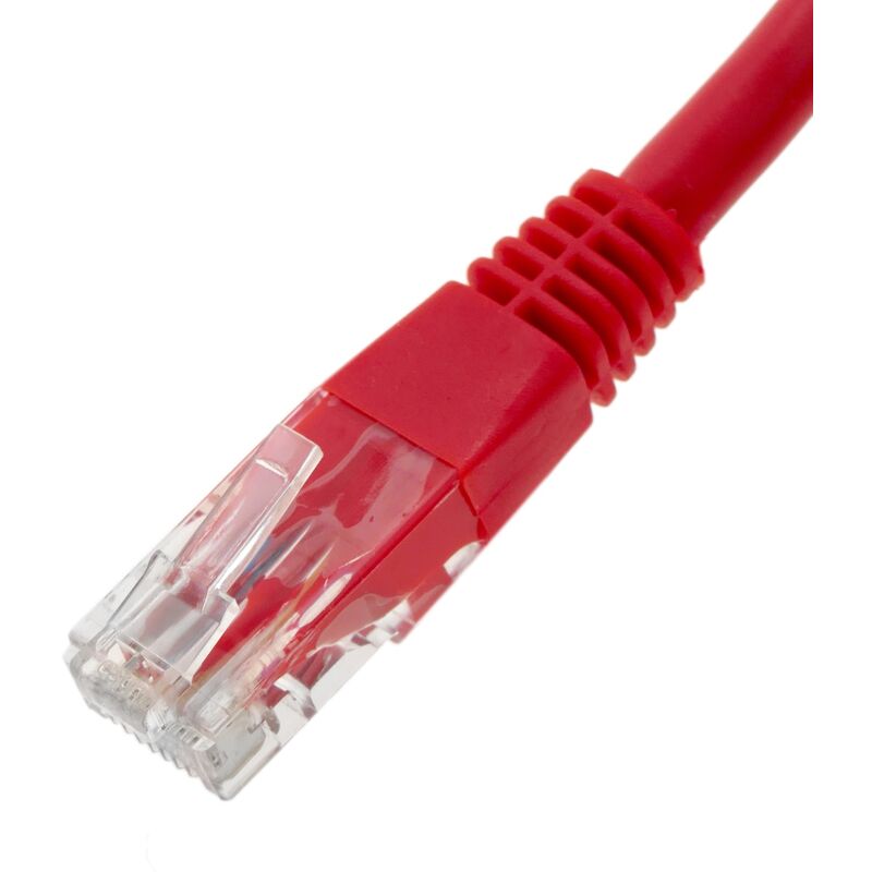 Câble réseau UTP RJ45 Catégorie 5e - Droit - 0,5m - Rouge