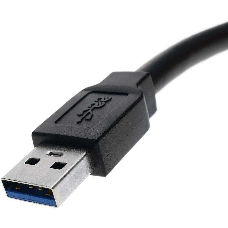 Câble d'extension USB 3.0 avec connecteur mâle type A vers connecteur  femelle type A avec alimentation noir 15m