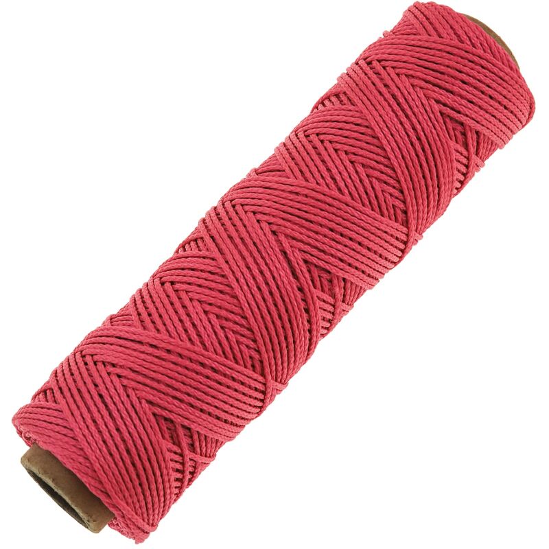 Corde conçue sous forme de tresse en nylon rose 50 mx 1 mm