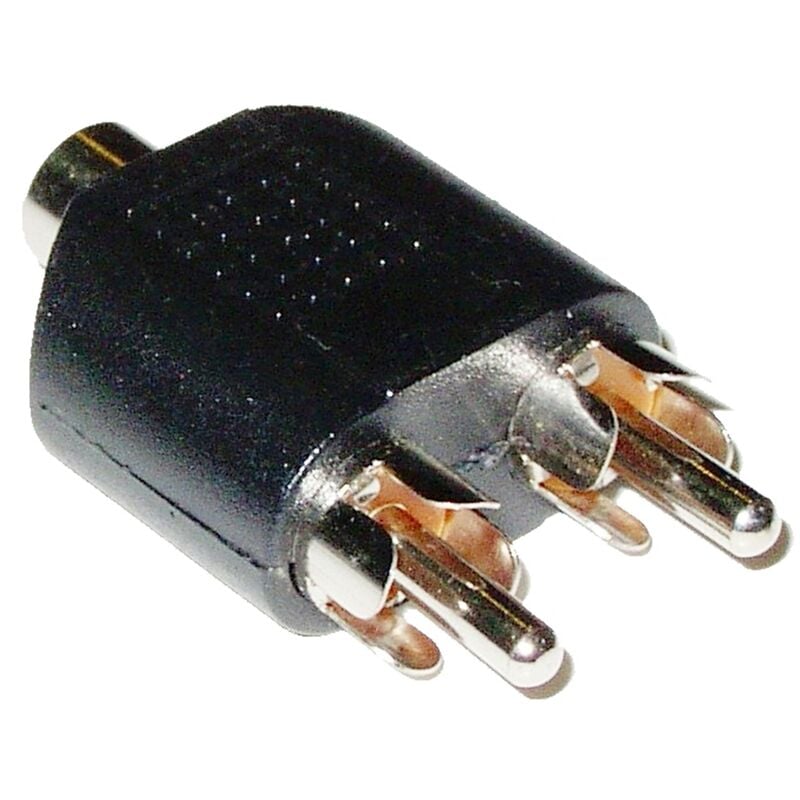 Prise mâle Hifi RCA plaquée or cuivre pur, connecteur RCA 6mm