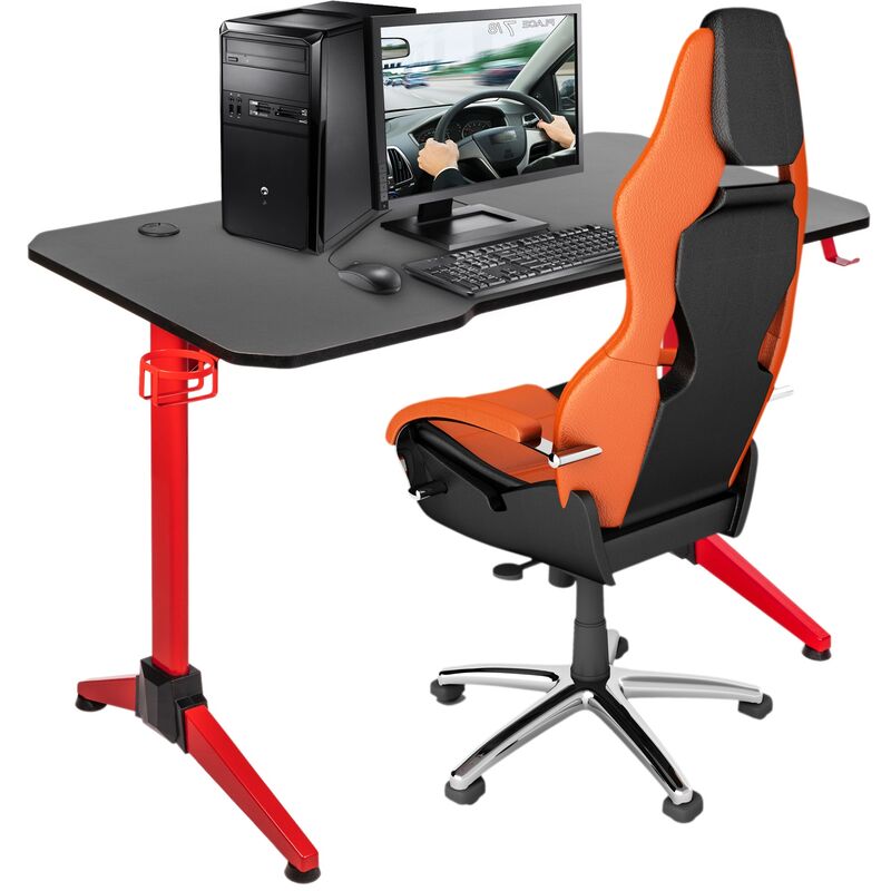 Table de gaming et jeux PC 120 x 60 x 75 cm