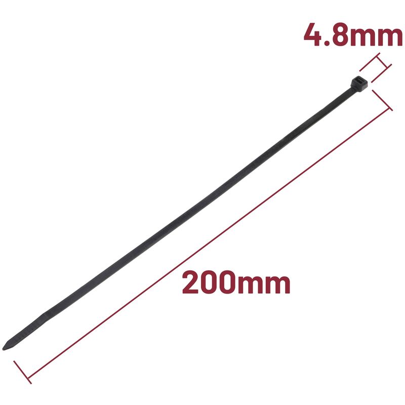 Lien de serrage 200x4,85mm - par 100 - RETIF