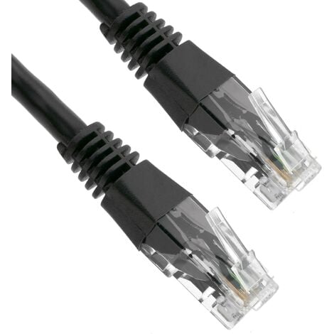 Câble réseau CAT6 SFTP serti RJ45, Noir / Gris, 50cm à 50m, RJ45 catégorie  6