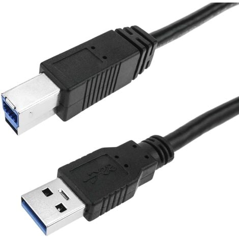 CORDON USB 3.0, Type A mâle - Type B-micro, 2m, noir