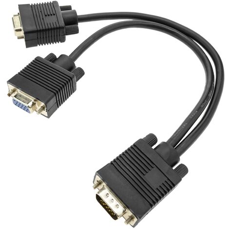 Adaptateur doubleur VGA / 2 VGA - 30 cm